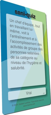 Thumbnail for Jeu questionnaire éducatif Sani-Quiz