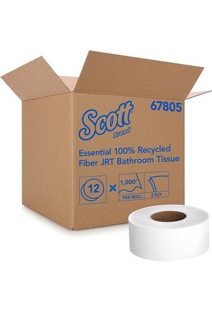 Papier toilette - Kimberly-Clark 67805 (Caisse de 12) 100% recyclé