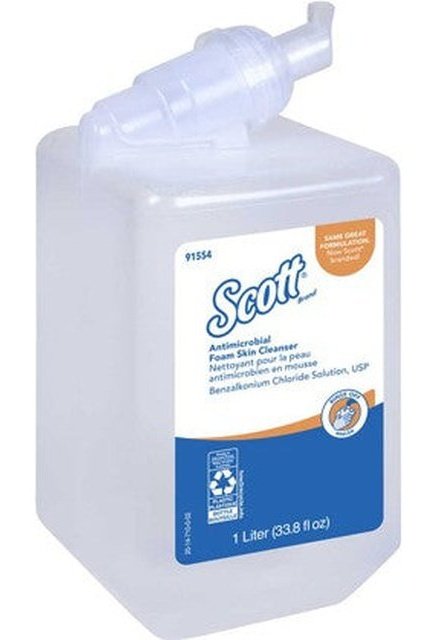 Kimberly-Clark 91554 - Savon en mousse (Caisse de 6) Antimicrobien Scott