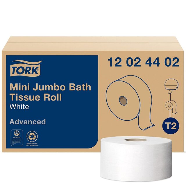 Papier de toilette - Mini Tork 12024402 (Caisse de 12)